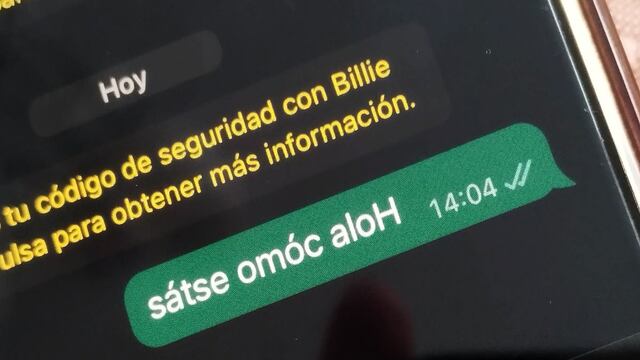 WhatsApp: cómo escribir “al revés” en tus conversaciones