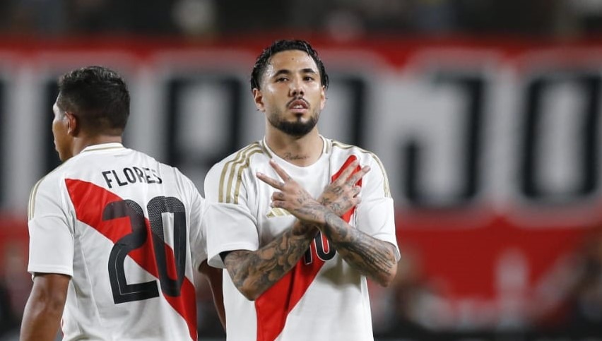 Sergio Peña fue el autor del primero gol ante República Dominicana. (Foto: Violeta Ayasta/@photo.gec)