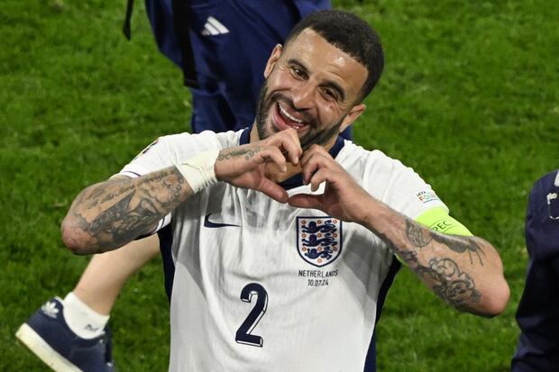 Kyle Walker es lateral derecho en la Selección de Inglaterra. (Foto: AFP)