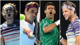 Australian Open 2020: día, hora y canal de las semifinales del Grand Slam con Federer, Djokovic, Zverev y Thiem 