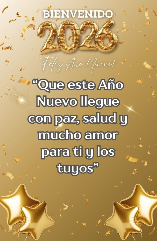 ESTADOS UNIDOS, 31/12/2025.- Que el 2026 te regale la oportunidad de crecer, aprender y disfrutar de la vida. ¡Feliz Año Nuevo! FOTO DE CANVA.COM