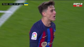 El ‘Barza’ aumenta la diferencia: Gavi marcó el 2-0 en Barcelona vs. Sevilla [VIDEO]