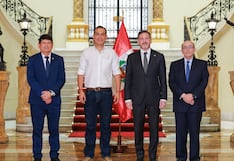 Palacio de gobierno recibió a presidentes de la Conmebol y la FPF por final de Copa Libertadores