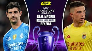 Transmisión de Real Madrid vs. Benfica EN VIVO por ESPN y Movistar Liga de Campeones