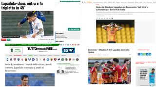 “Lapadula show”: así reaccionó la prensa internacional tras el hat-trick del delantero de Benevento