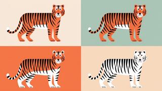 Escoge uno de los tigres en esta imagen para conocer cuál es tu mayor fortaleza