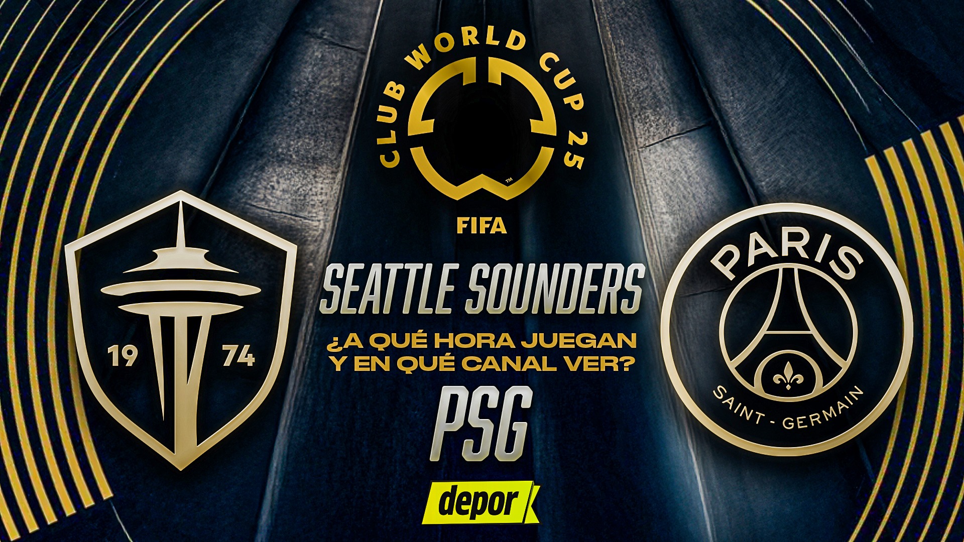 Seattle Sounders vs. PSG: a qué hora juegan y en qué canales ver. (Diseño: Christian Marlow)