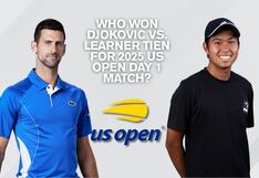 Who won Djokovic vs. Learner Tien for 2025 US Open Day 1 Match? Final results for the first-ever Sunday start of the Tennis tournament