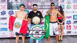 ¡Por el título inaugural de peso wélter! Peruano Jaime Córdoba peleará este sábado contra el brasileño ‘Pezzao’ Andrade en la estelar del ICC 7