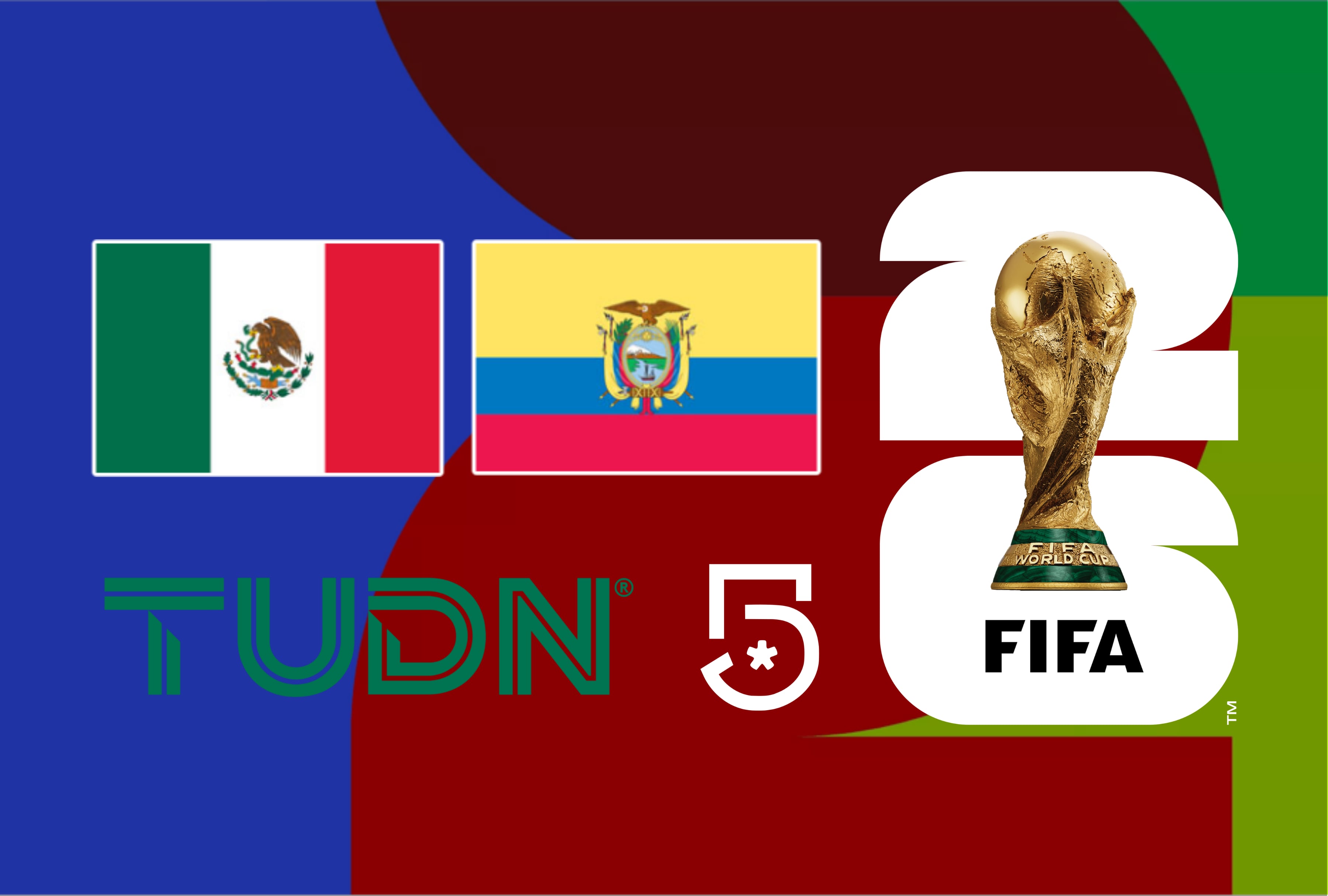 Aficionados listos para el partido México vs. Ecuador por los 16avos del Mundial 2026. Siga la señal de Canal 5 y TUDN en vivo por internet para descubrir dónde ver el juego de la Selección Mexicana por TV abierta y fútbol online. | Crédito: fifa.com / Composición Mag