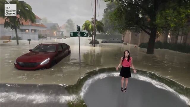 Huracán Florence: ¿Cómo se hizo esta impactante representación 3D? Aquí te lo contamos