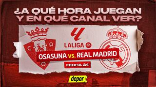 ¿En qué canales ver Real Madrid vs. Osasuna y a qué hora juegan por LaLiga?