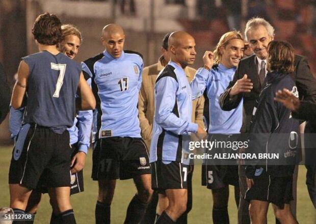 Fossati y Forlán coincidieron en la selección de Uruguay. (Foto: Getty Images)
