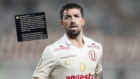 ¿Se retira del fútbol? El emotivo mensaje de Gabriel Costa sobre su trayectoria en Perú