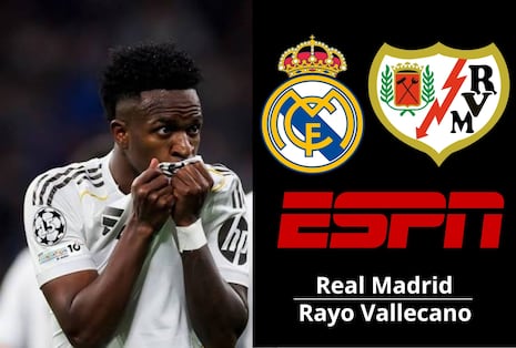 ⭕ ESPN EN VIVO GRATIS | Mira ahora partido Real Madrid vs. Rayo Vallecano EN DIRECTO por LaLiga