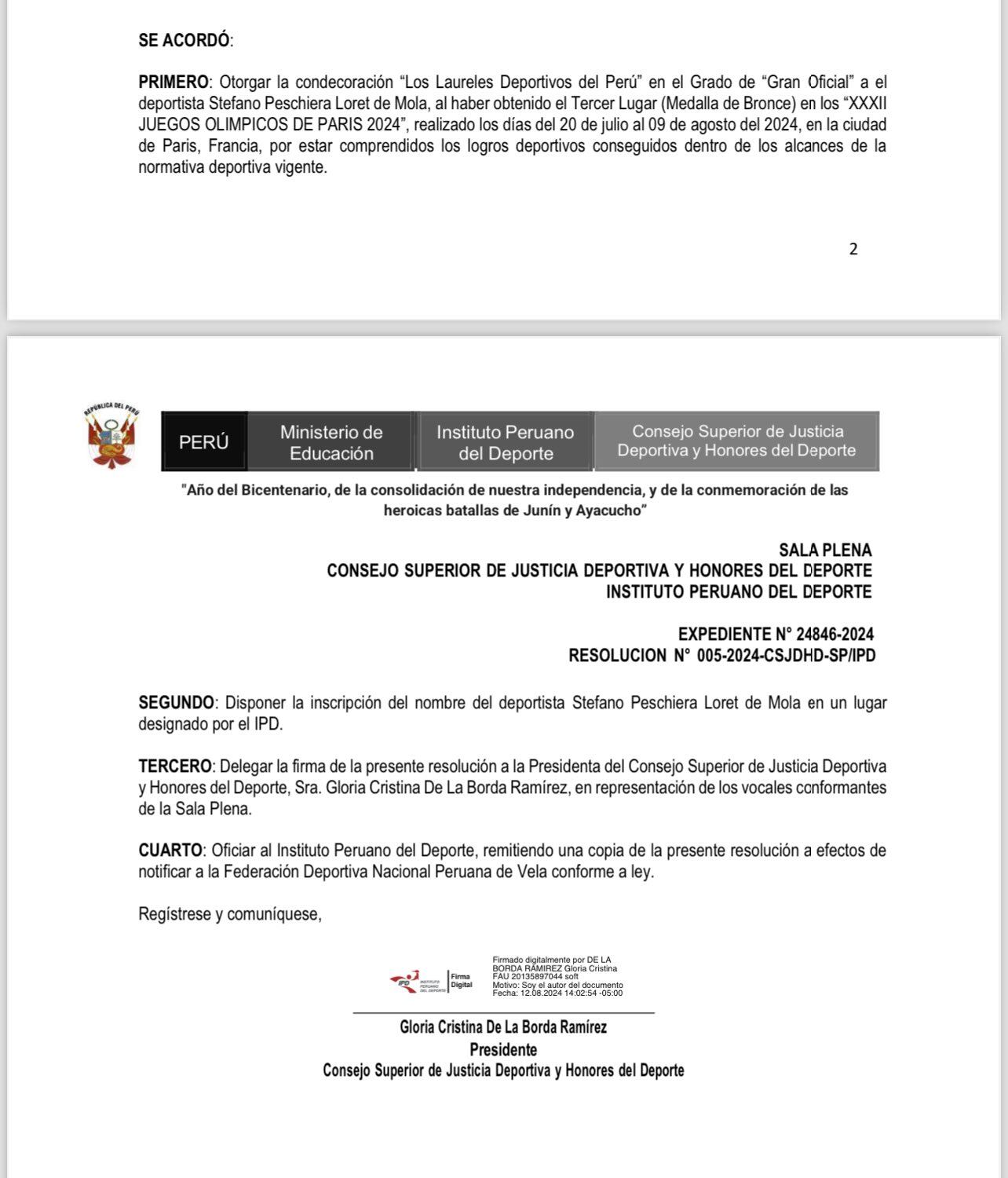 Gobierno oficializó Laureles Deportivo a Stefano Peschiera.