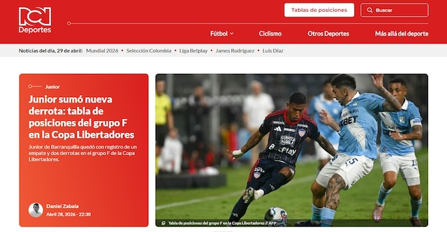 La reacción de la prensa colombiana al triunfo de Sporting Cristal sobre Junior de Barranquilla. (Imagen: Captura)