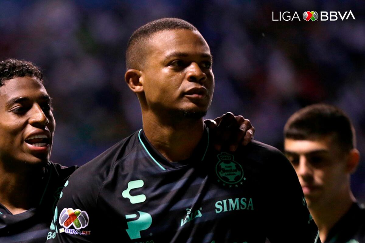 Harold Preciado anotó en el Puebla vs. Santos por el Apertura 2023. (Foto: Liga MX)