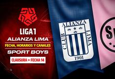 Canales de TV / Streaming de Alianza Lima vs. Sport Boys y dónde ver por Torneo Clausura