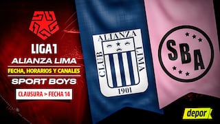 Canales de TV / Streaming de Alianza Lima vs. Sport Boys y dónde ver por Torneo Clausura