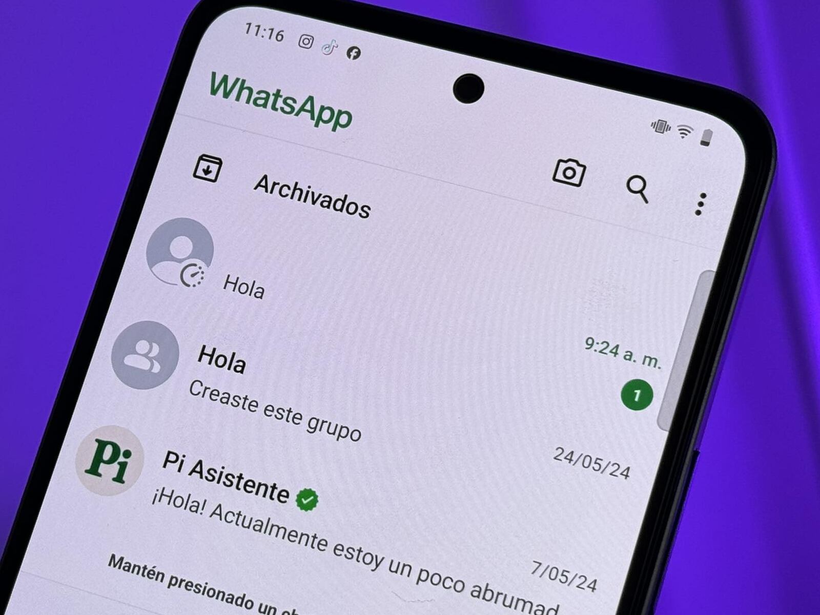 WHATSAPP | De esta manera se podrá ver en WhatsApp. (Foto: Depor - Rommel Yupanqui)
