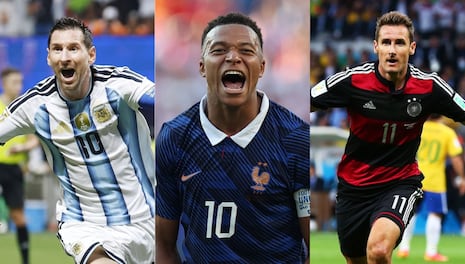 Máximos goleadores de los Mundiales EN VIVO: Messi, Mbappé y cómo va la tabla histórica