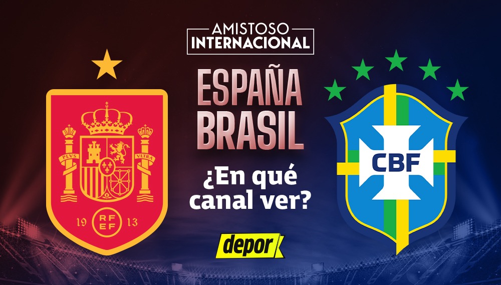 España y Brasil se enfrentarán en un amistoso internacional. (Diseño: Depor)