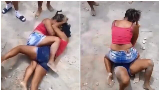 “¡Dale como te dije!”: mujeres protagonizan pelea en la calle y la comparan con lucha de UFC