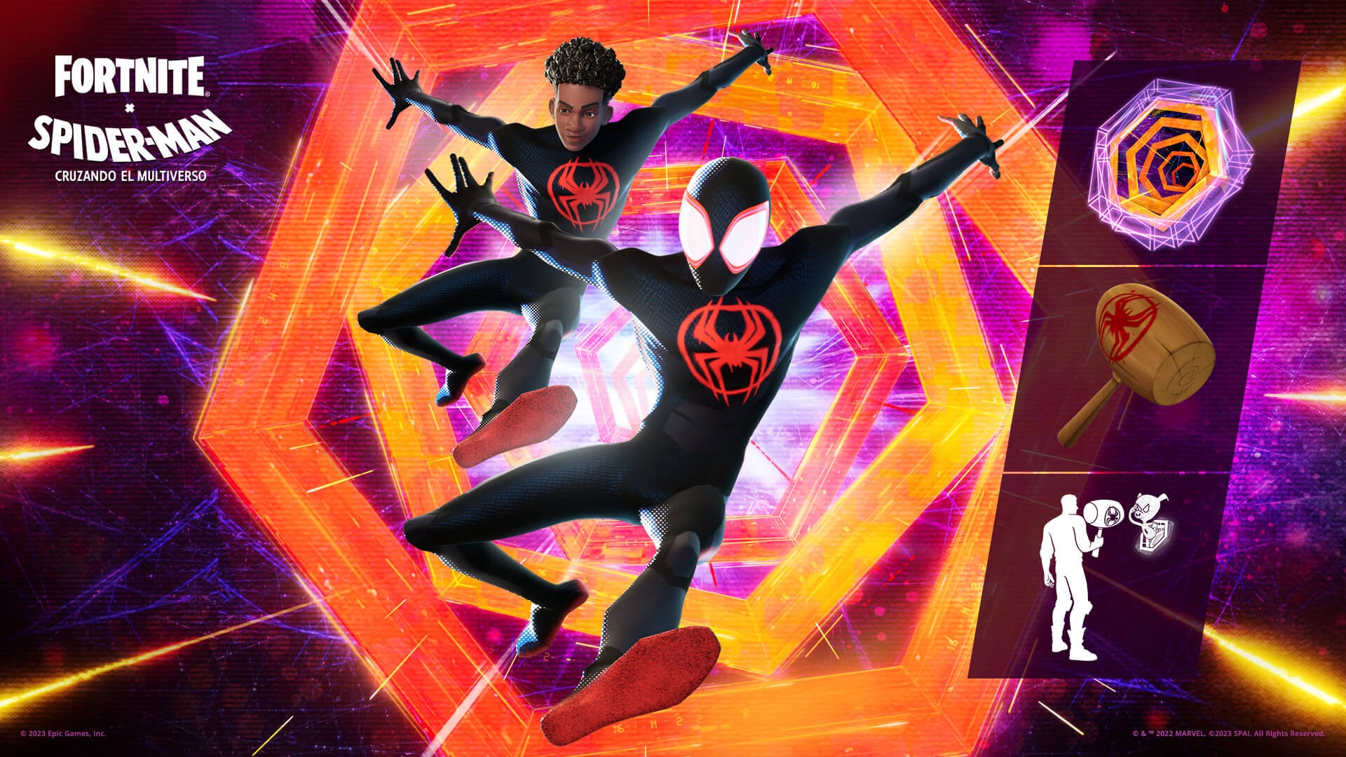 Así se verá Miles Morales en Fortnite. Foto: Epic Games