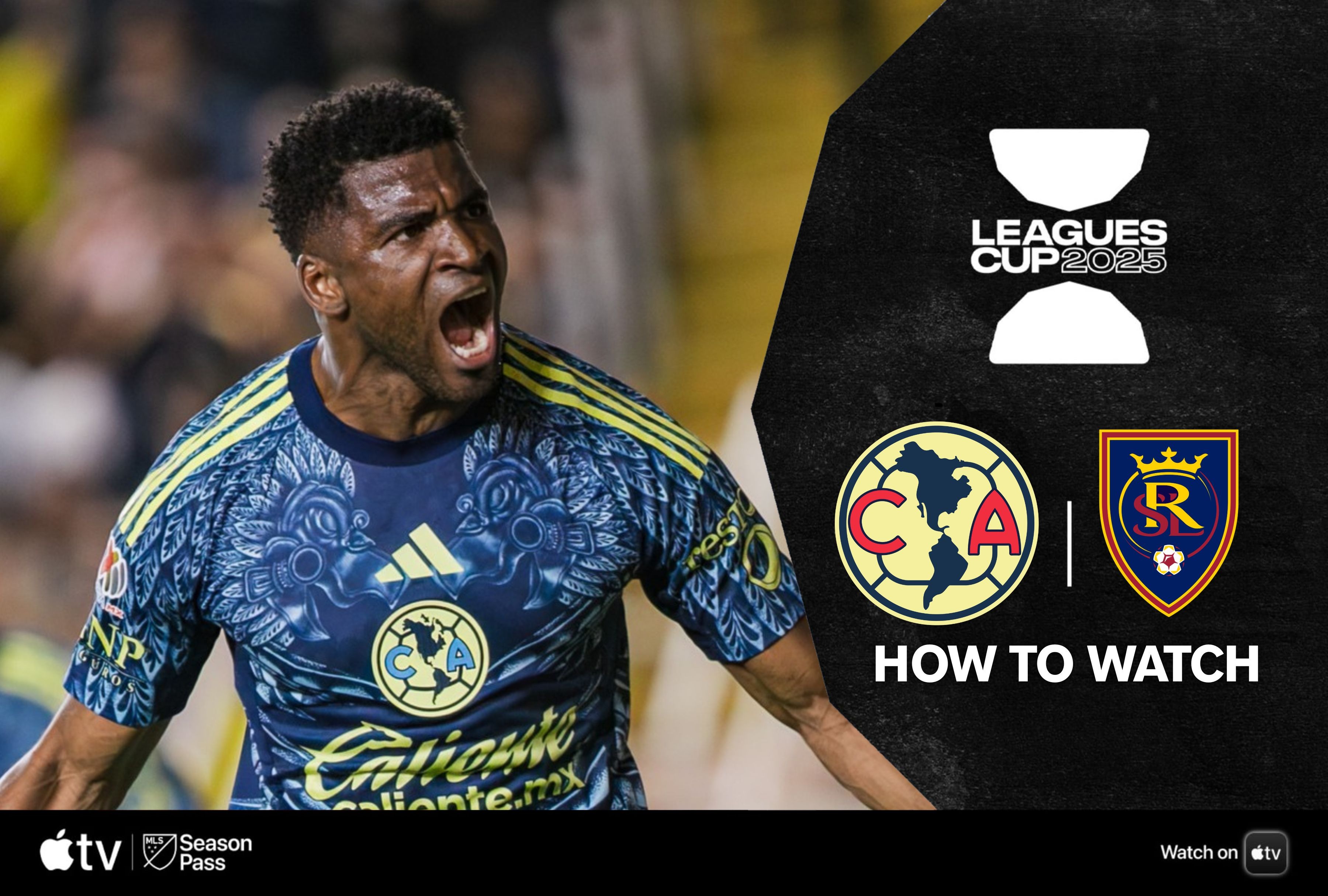 Where can you watch America vs. Real Salt Lake live? Here's how to follow the match from the USA, UK, Canada, and Mexico, with all the details: channel, time, and lineups. | Photo by mlssoccer.com / Club America Facebook / Depor