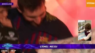 Como si fuese un niño: Messi se emocionó regalos antes del Barcelona vs. Liverpool [VIDEO]