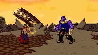 "Avengers: Infinity War": así se ve la pelea contra Thanos si fuera un videojuego de 16 bits [VIDEO]