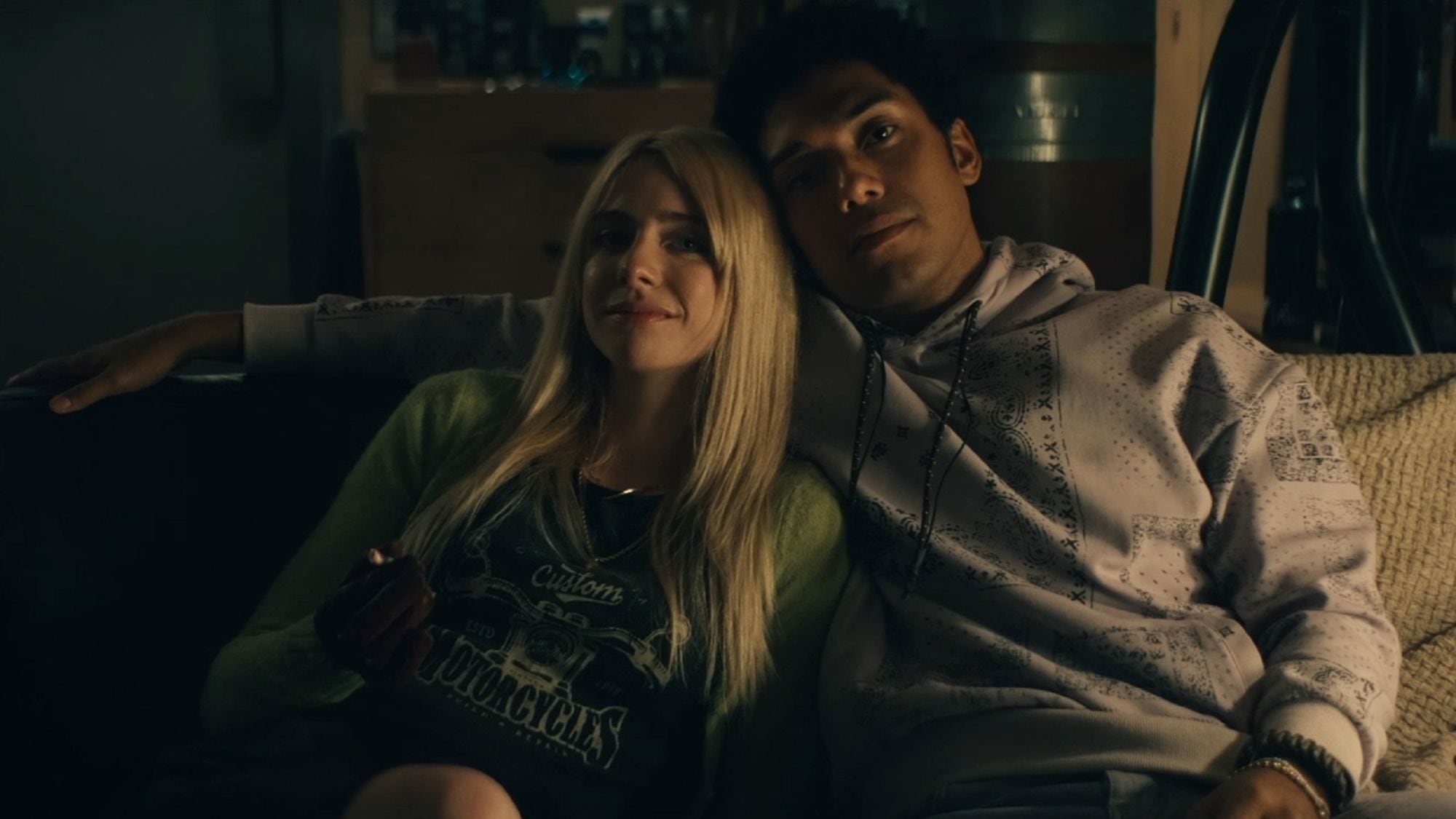 Maddie Phillips como Cate Dunlap y Chance Perdomo como Andre Anderson en una escena de la serie "Gen V" (Foto: Amazon Studios)