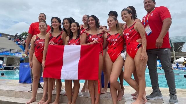 ¡Celebra el Perú! Equipo femenino de polo acuático ganó el oro en Juegos Bolivarianos