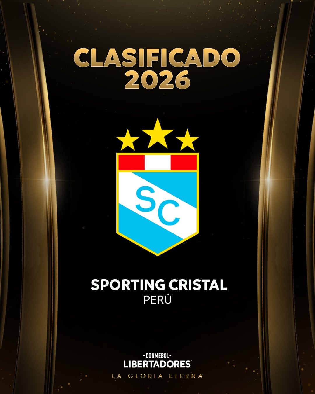 Sporting Cristal es el último equipo clasificado a la Copa Libertadores. (Foto: Conmebol)