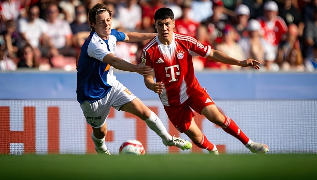 Felipe Chávez debutó con Bayern Múnich en la pretemporada 2025/26 en un amistoso ante Grashopper. (Foto: Getty Images)