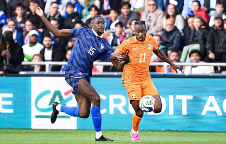 En amistoso: Francia perdió 2-1 ante Costa de Marfil antes de su estreno en el Mundial
