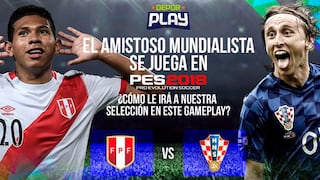 Perú vs. Croacia: el primer Amistoso Internacional de la Selección ya se jugó en PES 2018 [VIDEO]