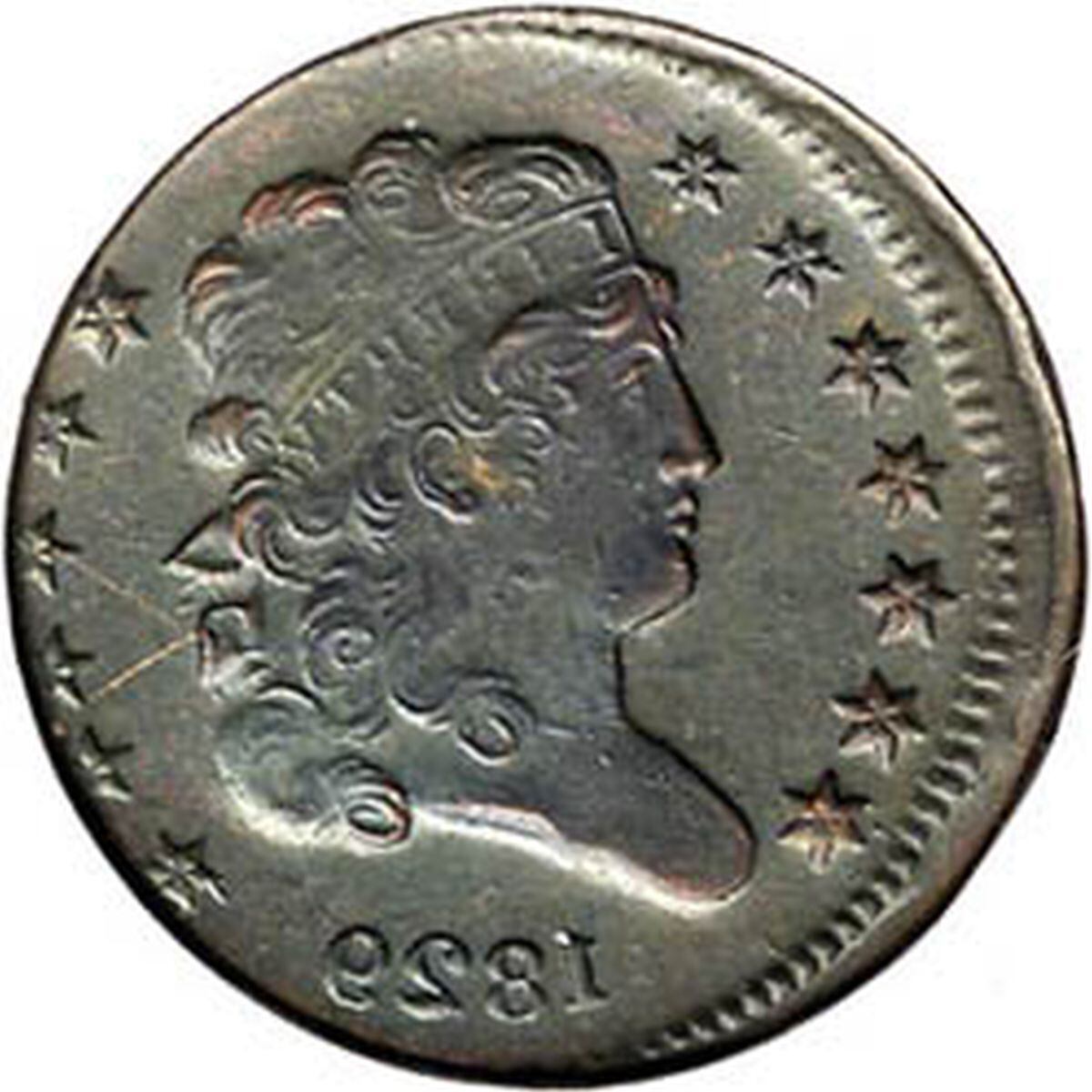 Un ejemplo de error de corretaje en una moneda del siglo XIX (Foto:
Flor de moneda)