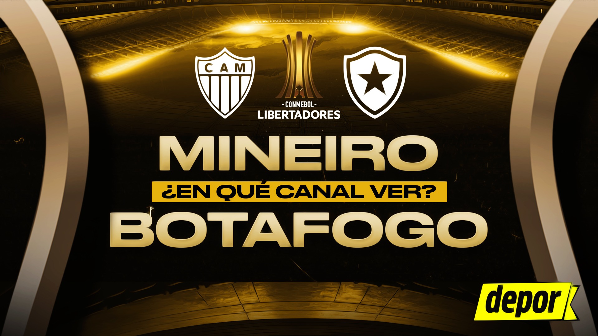 Atlético Mineiro y Botafogo se miden por la final de la Copa Libertadores. (Diseño: Depor)