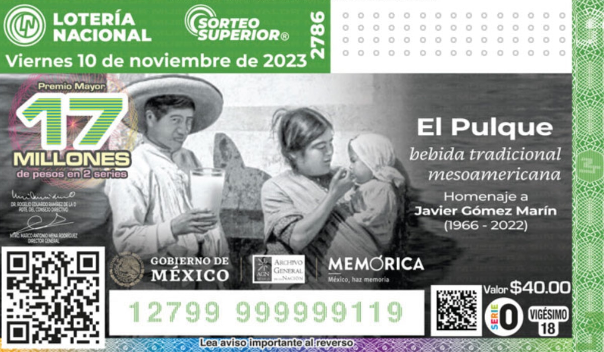 Mira los resultados del Sorteo Superior 2786 de la Lotería Nacional de México del 10 de noviembre (Foto: Lotenal)