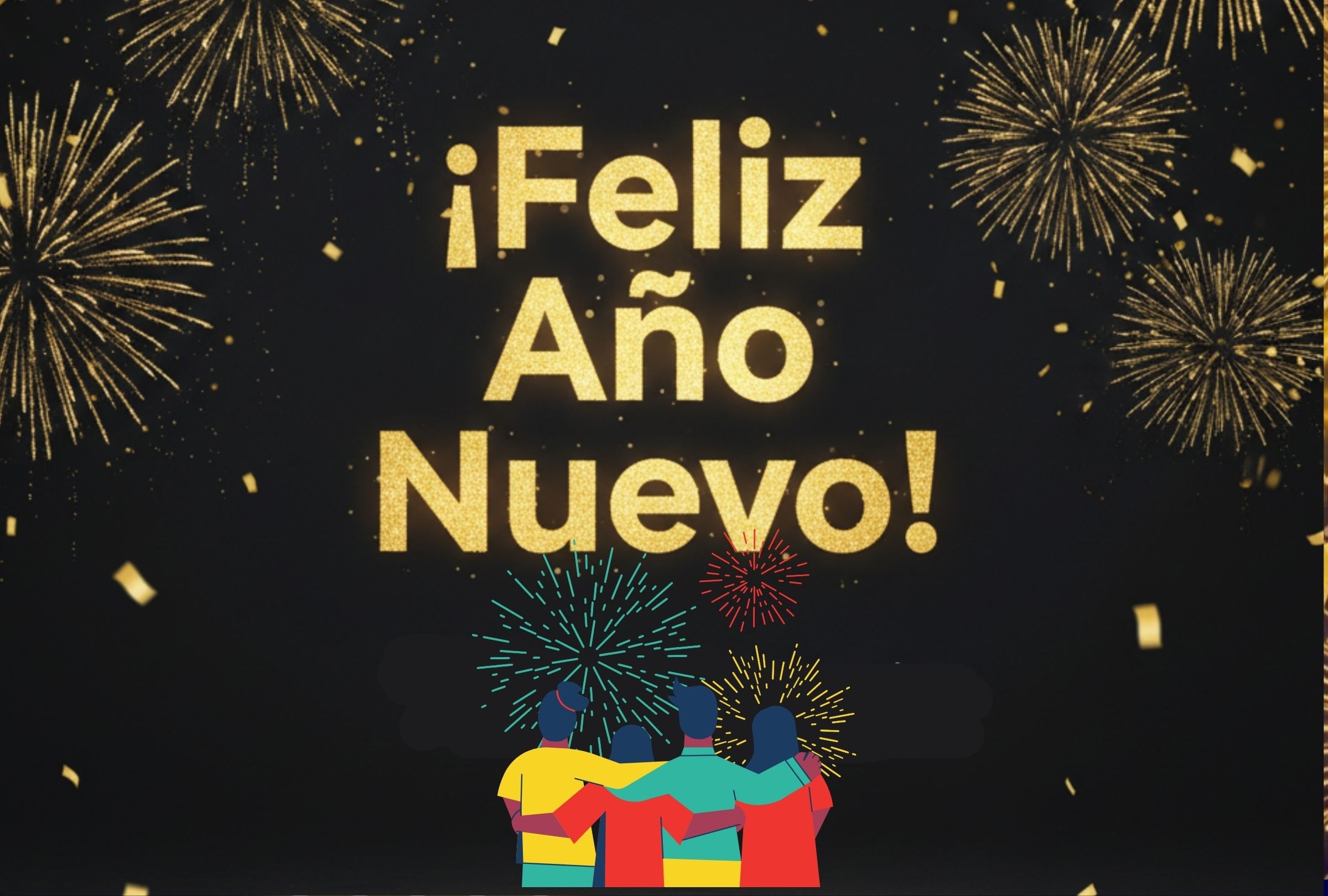 ESTADOS UNIDOS, 31/12/2025.- Frases de Año Nuevo 2025 listas para usar: felicitaciones, deseos y mensajes para compartir en WhatsApp, Instagram, Facebook y más. FOTO DE CANVA.COM