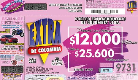 Sorteo Extraordinario, sábado 30 de marzo: resultado del sorteo