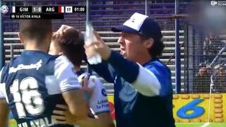 No era Troglio, era la 'U': así reaccionó el técnico en el primer gol de Gimnasia [VIDEO]