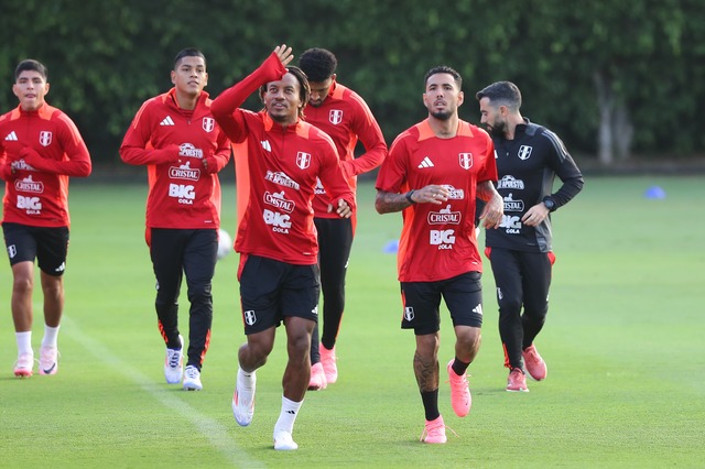 Nuevo día de trabajos en la Selección Peruana. (Foto: Jesús Saucedo / GEC)