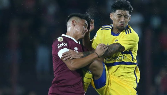 Boca vs. Lanus por la Copa de Liga Profesional Argentina. (Foto: Getty Images)