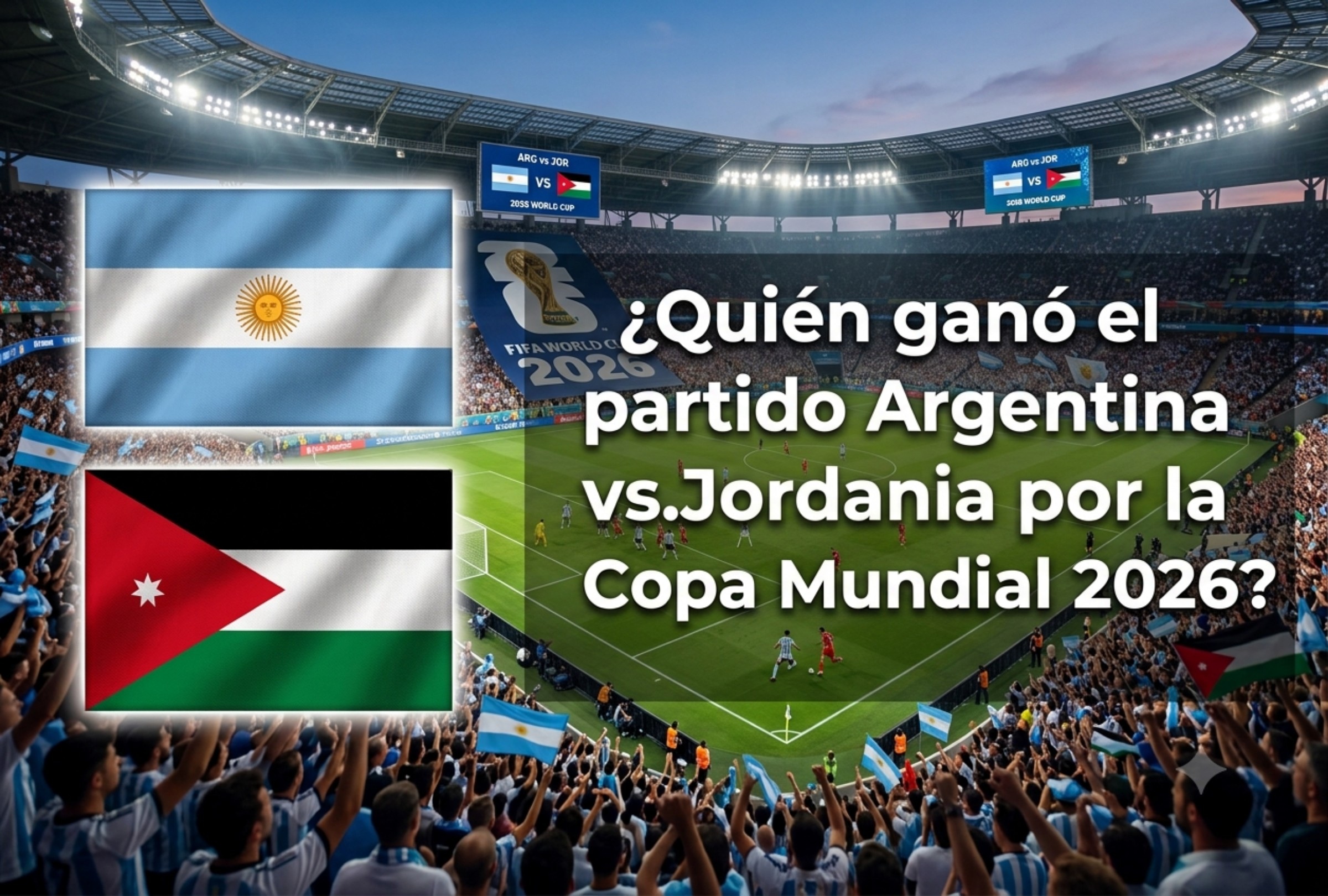 Argentina enfrentó a Jordania por la tercera fecha del Grupo J de la Copa Mundial 2026. (Foto: Imagen creada por Depor usando Gemini)