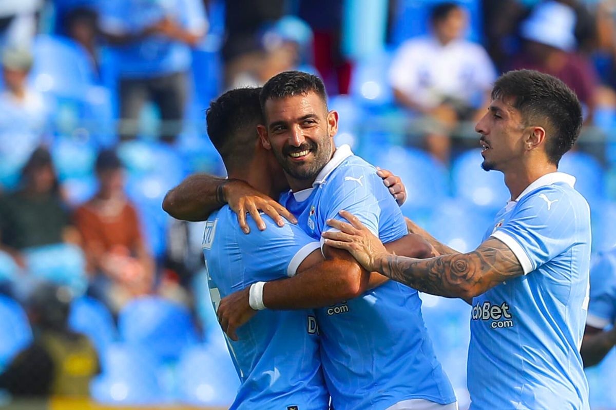 Martín Cauteruccio marcó doblete ante Deportivo Binacional. (Foto: GEC)