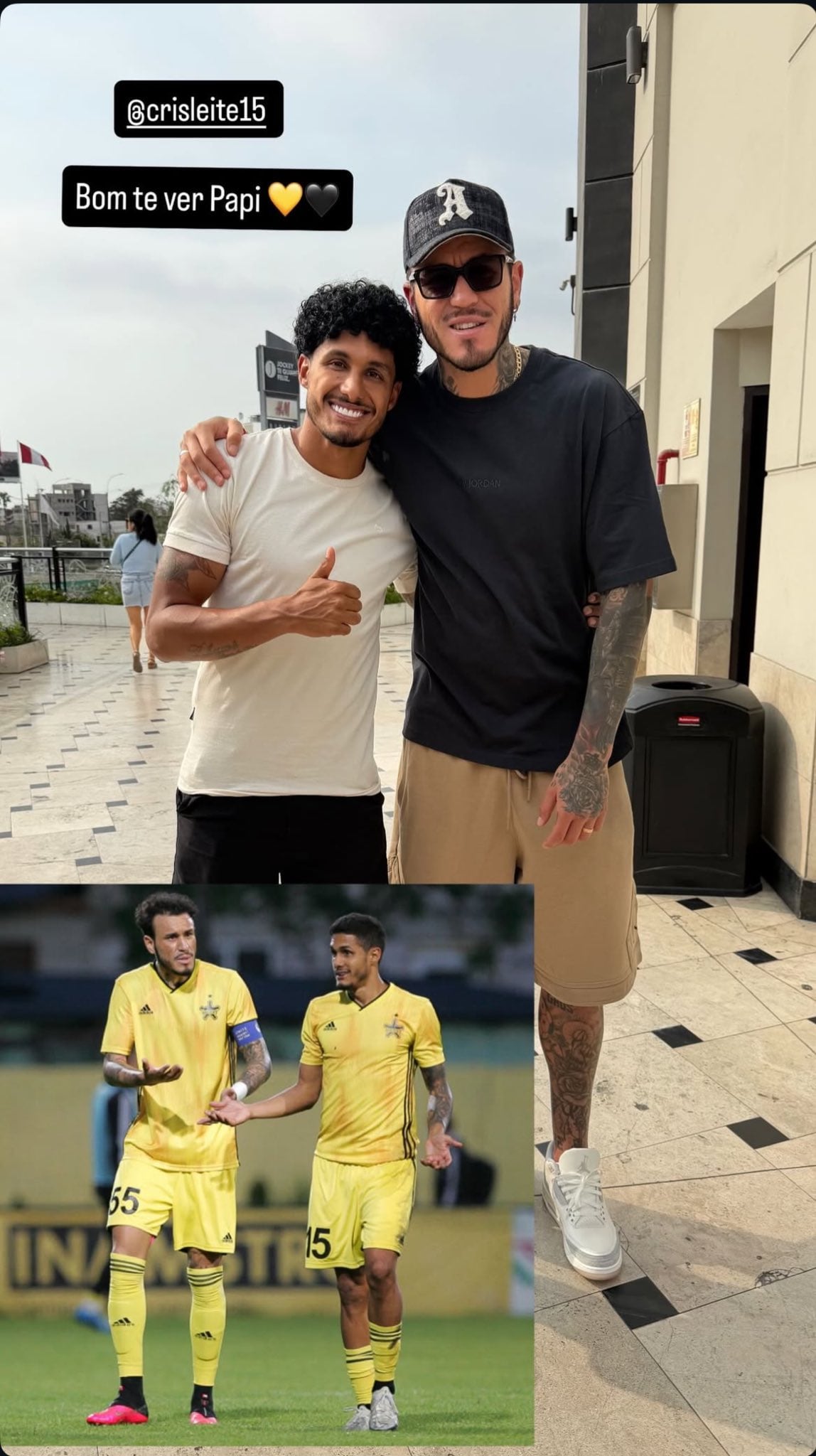 Gustavo Dulanto y Cristiano da Silva se reecuentran, tras cuatro años.