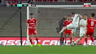 Una ‘bomba’: golazo de Alejandro Cabrera para el 1-0 de Banfield ante River Plate [VIDEO]